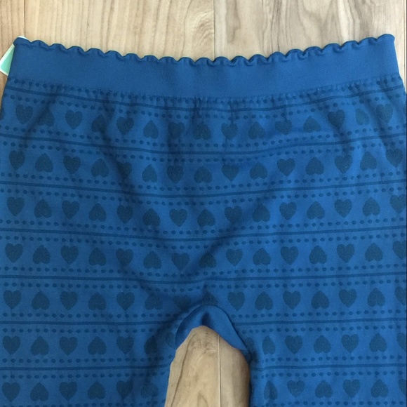 COPPER KEY GIRLS HEART LEGGINGS TEAL BLUE/GREEN - Picture 2 of 8